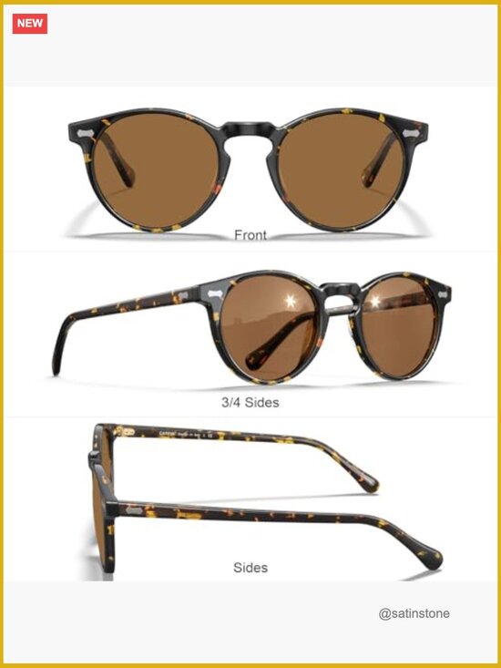 Polarized Acetate Frame Sunglasses UV400 Protection Anti Glare main image 4
